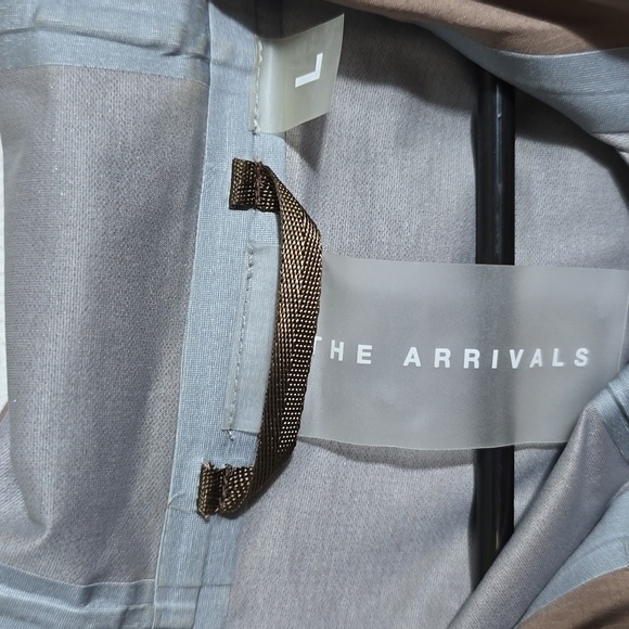 The Arrivals Jacket Mens Large Heavy Rain Parka Safari Hoodie Windbreaker Casual - Picture 4 of 6